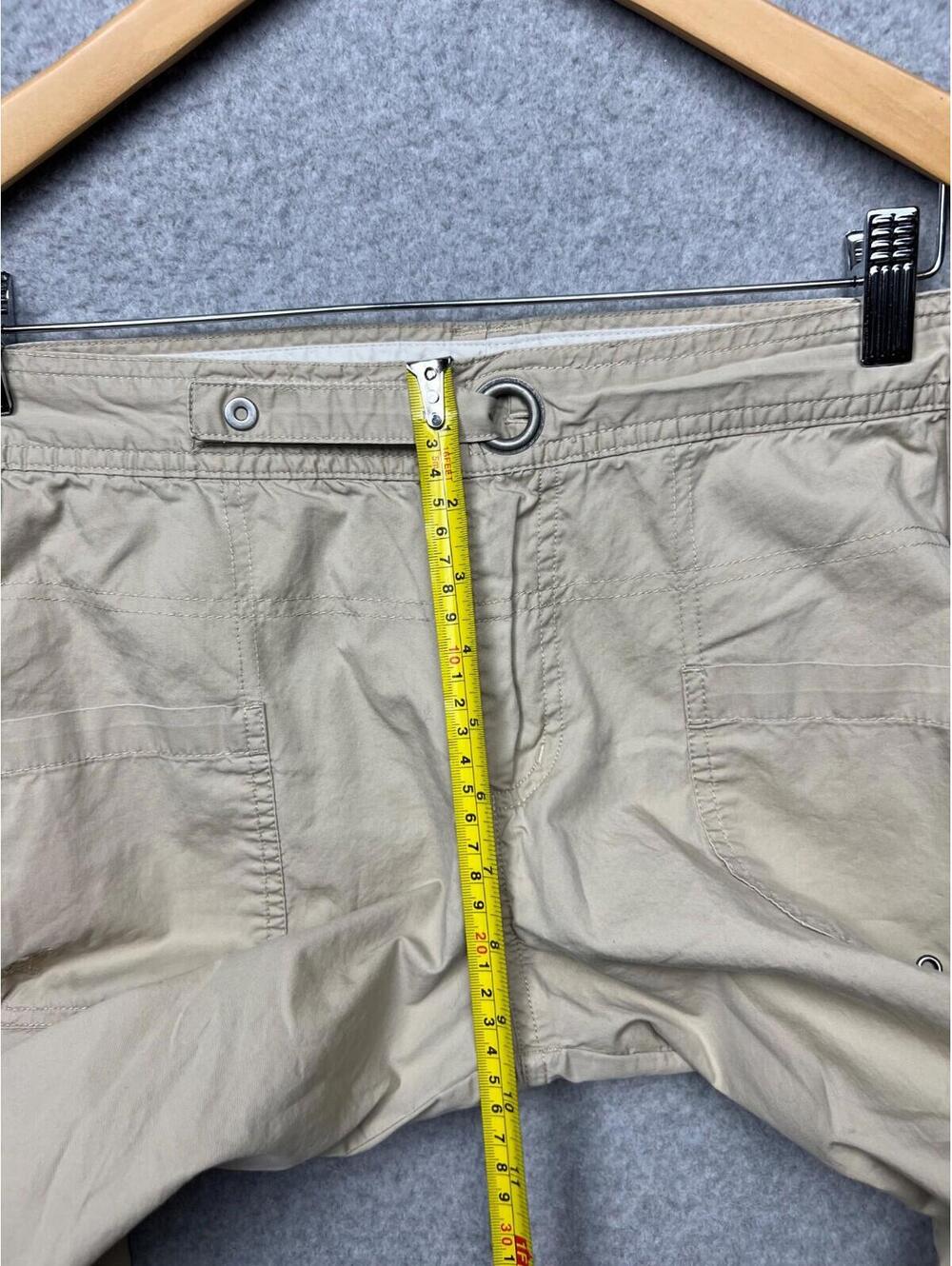 Columbia Capris Cargo Pants Womens 12 Lightweight Khaki Outdoor Sports Casual - Picture 5 of 13